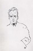 Portrait of anton webern, Egon Schiele